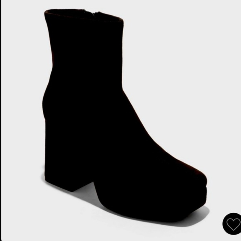 Women’s Tommy Platform Stretch Ankle Boots - A New Day, Black NWT, Size 10